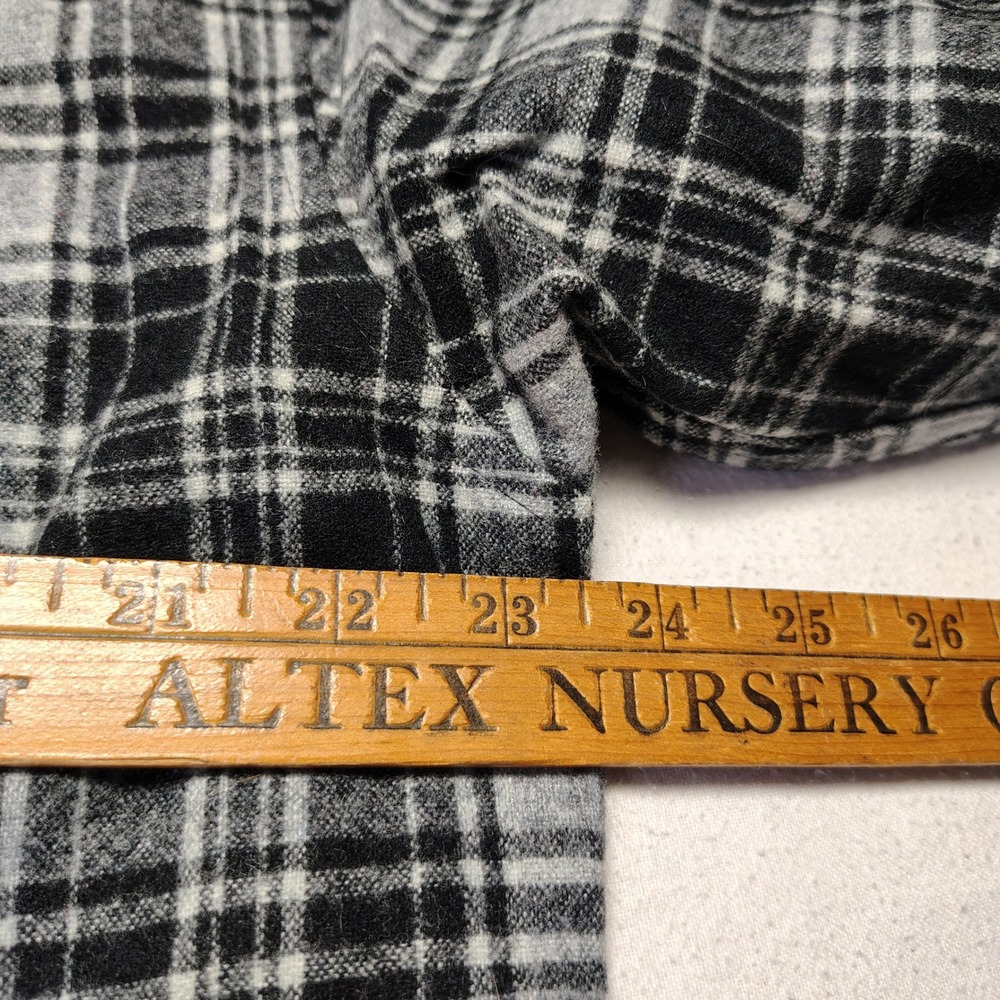 Pendleton Shirt Mens Large Grey Black Wool Plaid Button Up Drummond Tartan Lodge - Picture 6 of 7